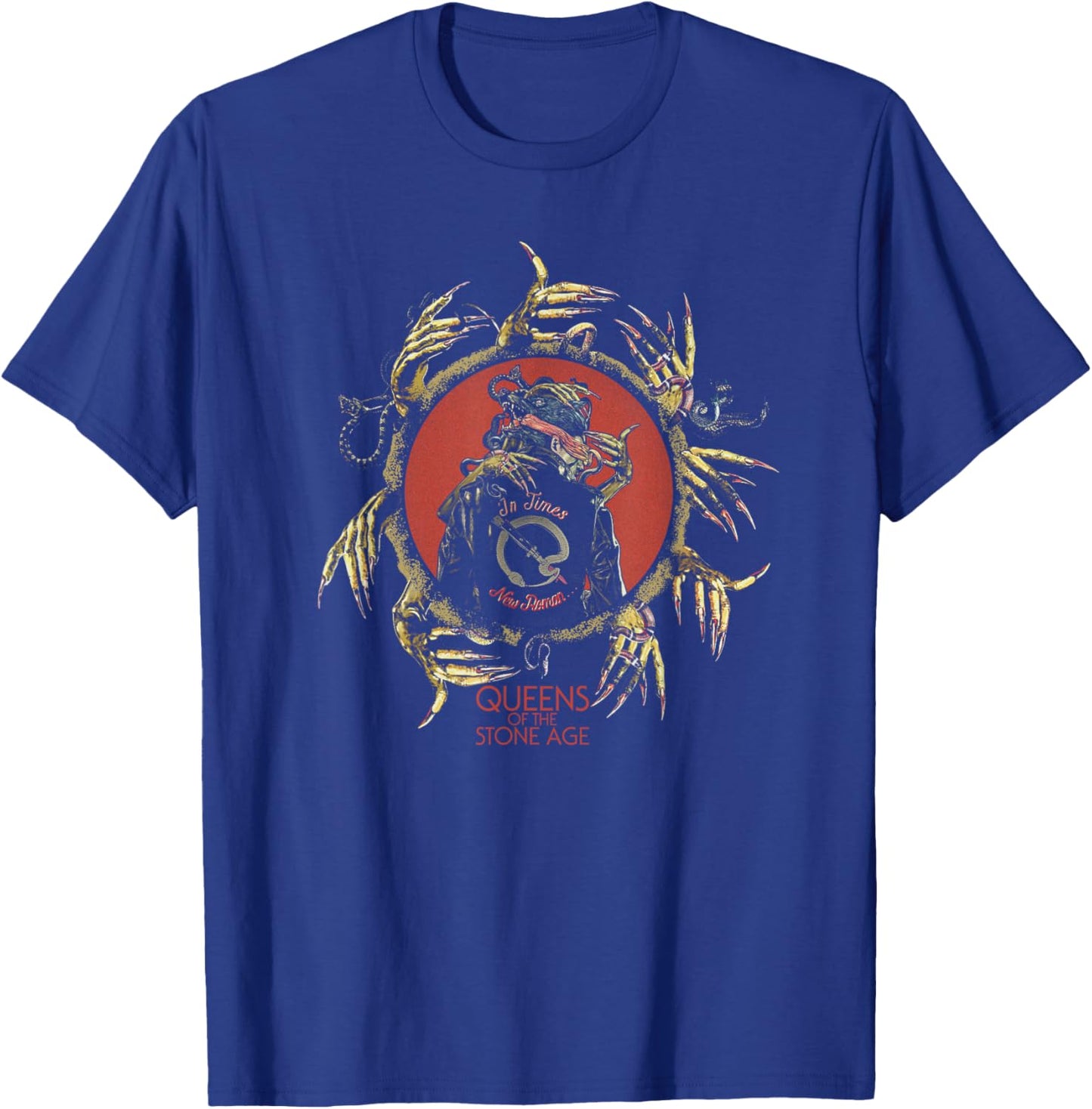 Official Queens of The Stone Age Hands in Times T-Shirt - T-Shirt | Royal