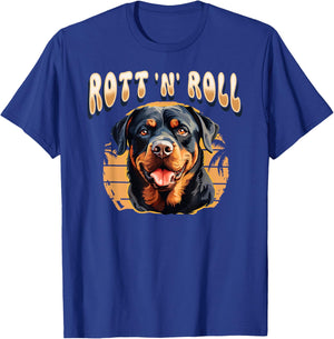 Rottweiler Dog Rott Mom Puppy Rottie Men Women Girls Kids T-Shirt - T-Shirt | Royal