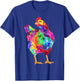 Chicken Lover Gifts Chicken Colorful Cool Hen T-Shirt - T-Shirt | Royal