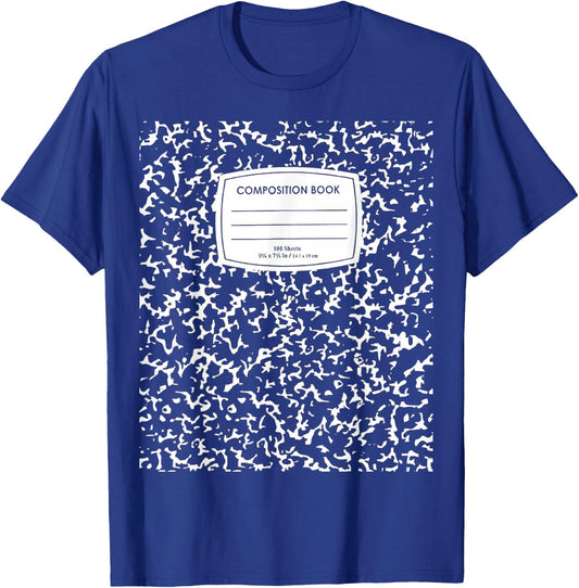 Composition Notebook Halloween Costume T-Shirt - T-Shirt | Royal