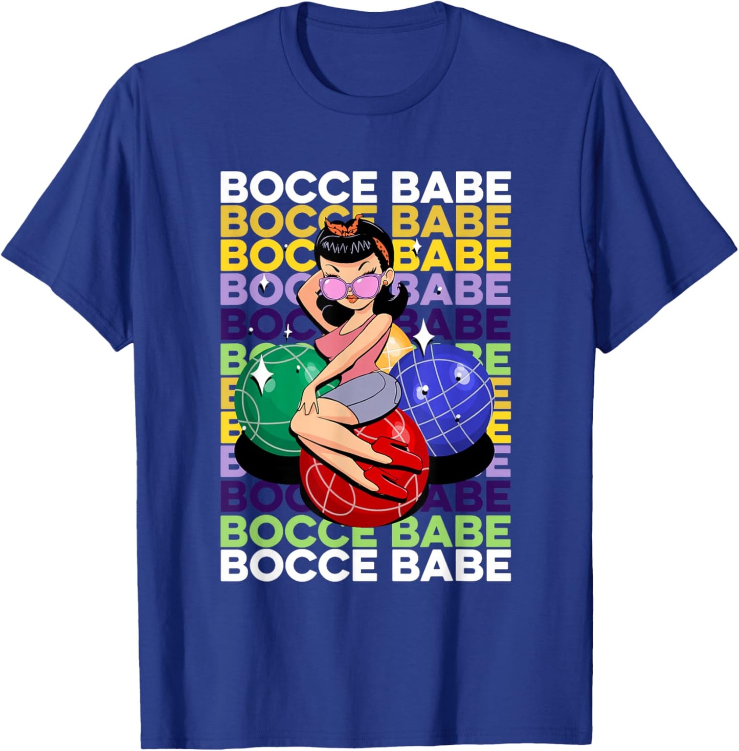 Bocce Babe Bocce Ball Boules Sports Petangue Boccie Bocci T-Shirt - T-Shirt | Royal