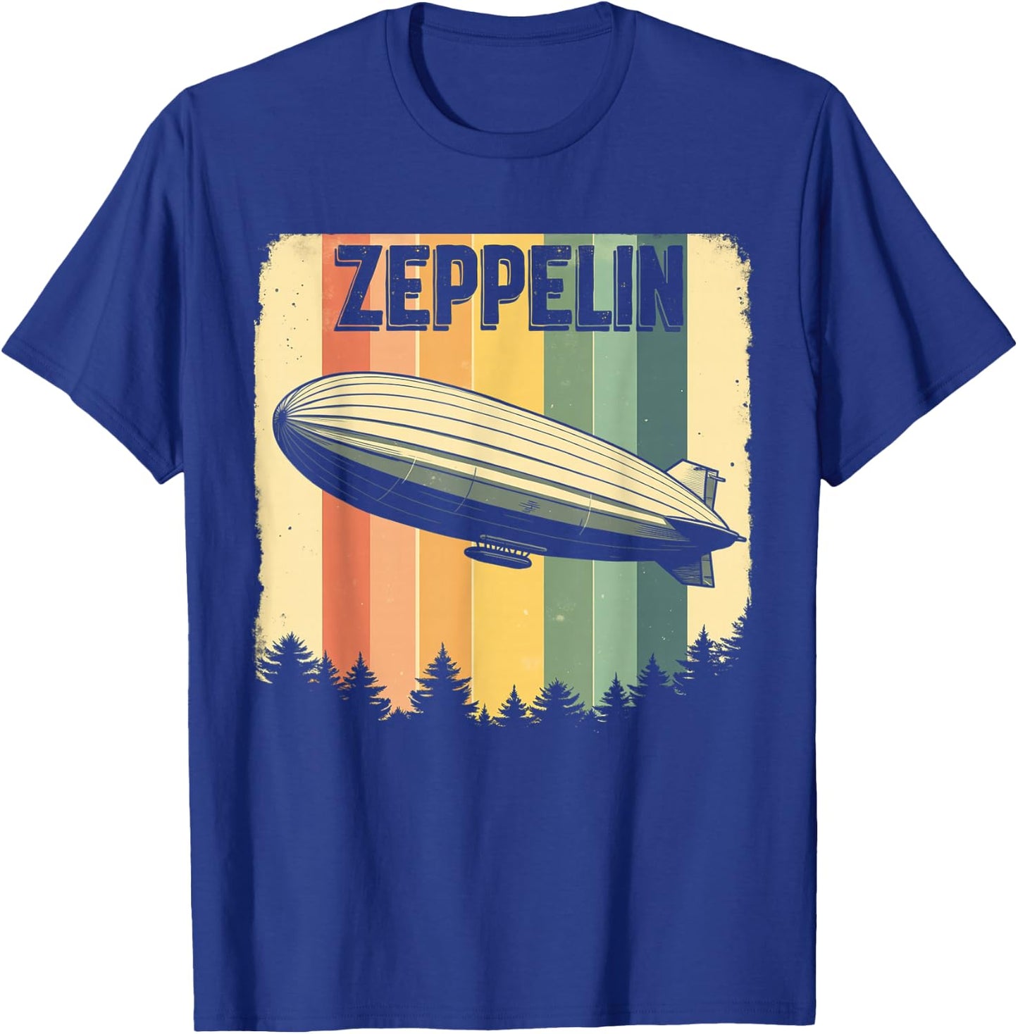 Zeppelin t Shirt Zepelin Vintage 70s 80s Dirigible Airship T-Shirt - T-Shirt | Royal