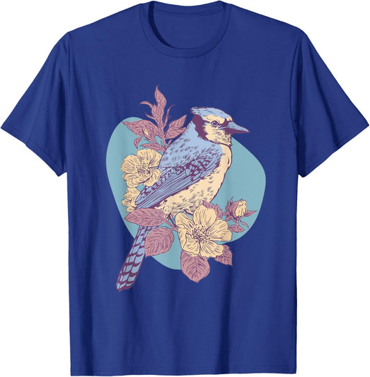 Bird, Cottagecore Aesthetic T-Shirt - T-Shirt | Royal