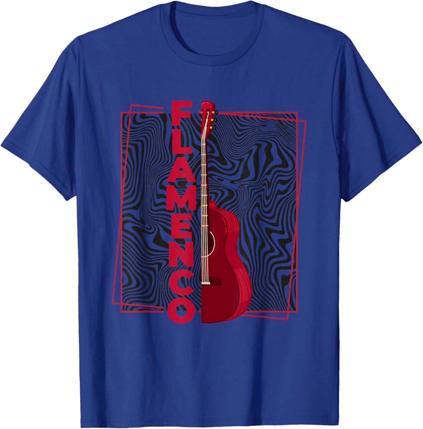 Flamenco | Spanish Dance Guitar | Spain Flamenco T-Shirt - T-Shirt | Royal