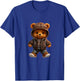Urban hip hop novelty graphic teddy bear T-Shirt - T-Shirt | Royal
