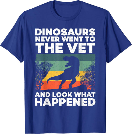 Funny Veterinary Art Women Kids Veterinarian Lovers T-Shirt - T-Shirt | Royal