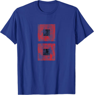 Distressed Hurricane Warning Flag T-Shirt - T-Shirt | Royal