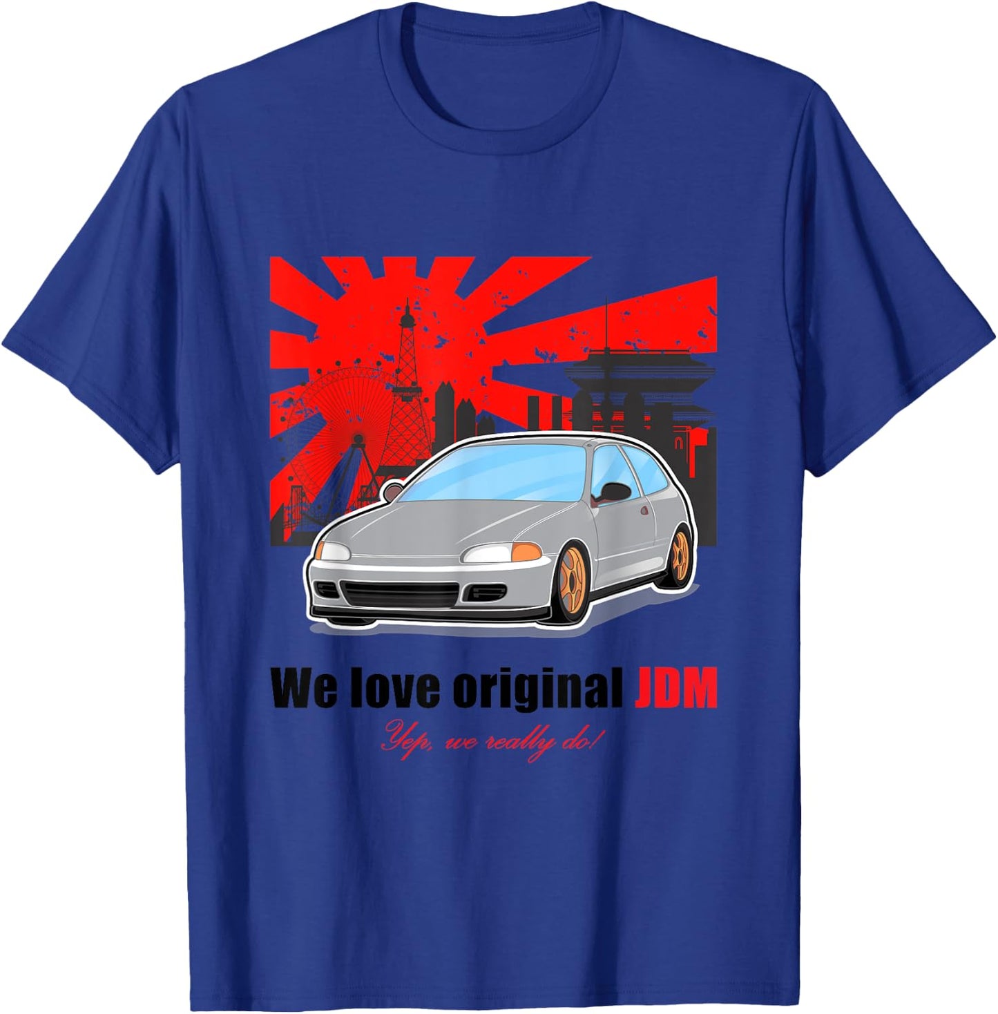 Jdm Japan Car T-Shirt - T-Shirt | Royal
