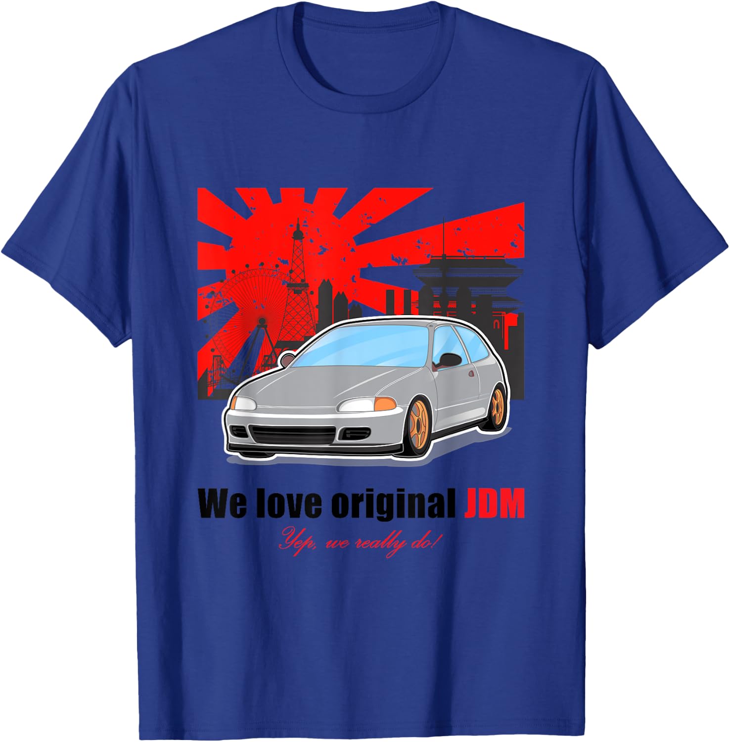 Jdm Japan Car T-Shirt - T-Shirt | Royal