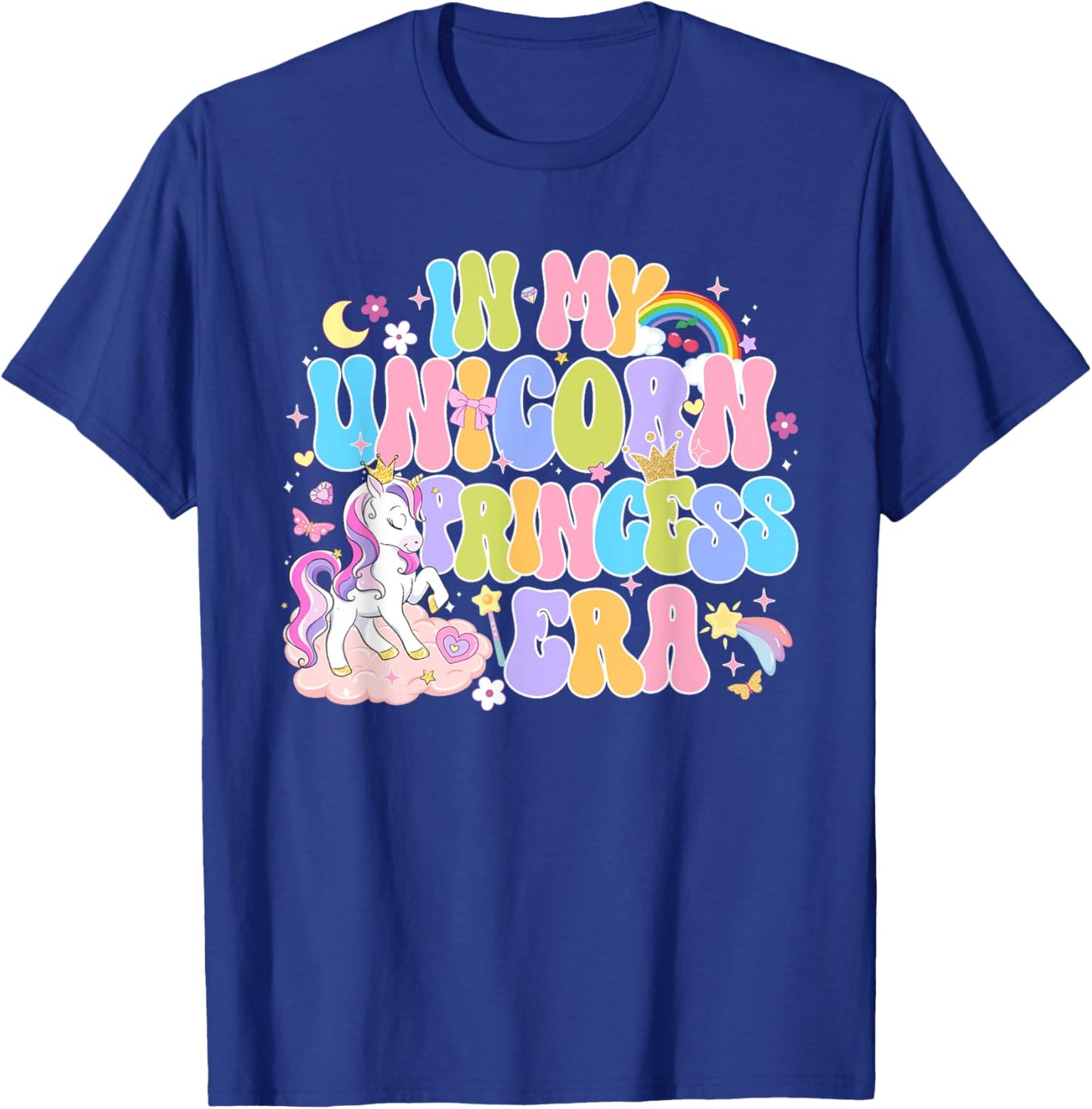 In My Unicorn Princess Era Girl Unicorn Day T-Shirt - T-Shirt | Royal