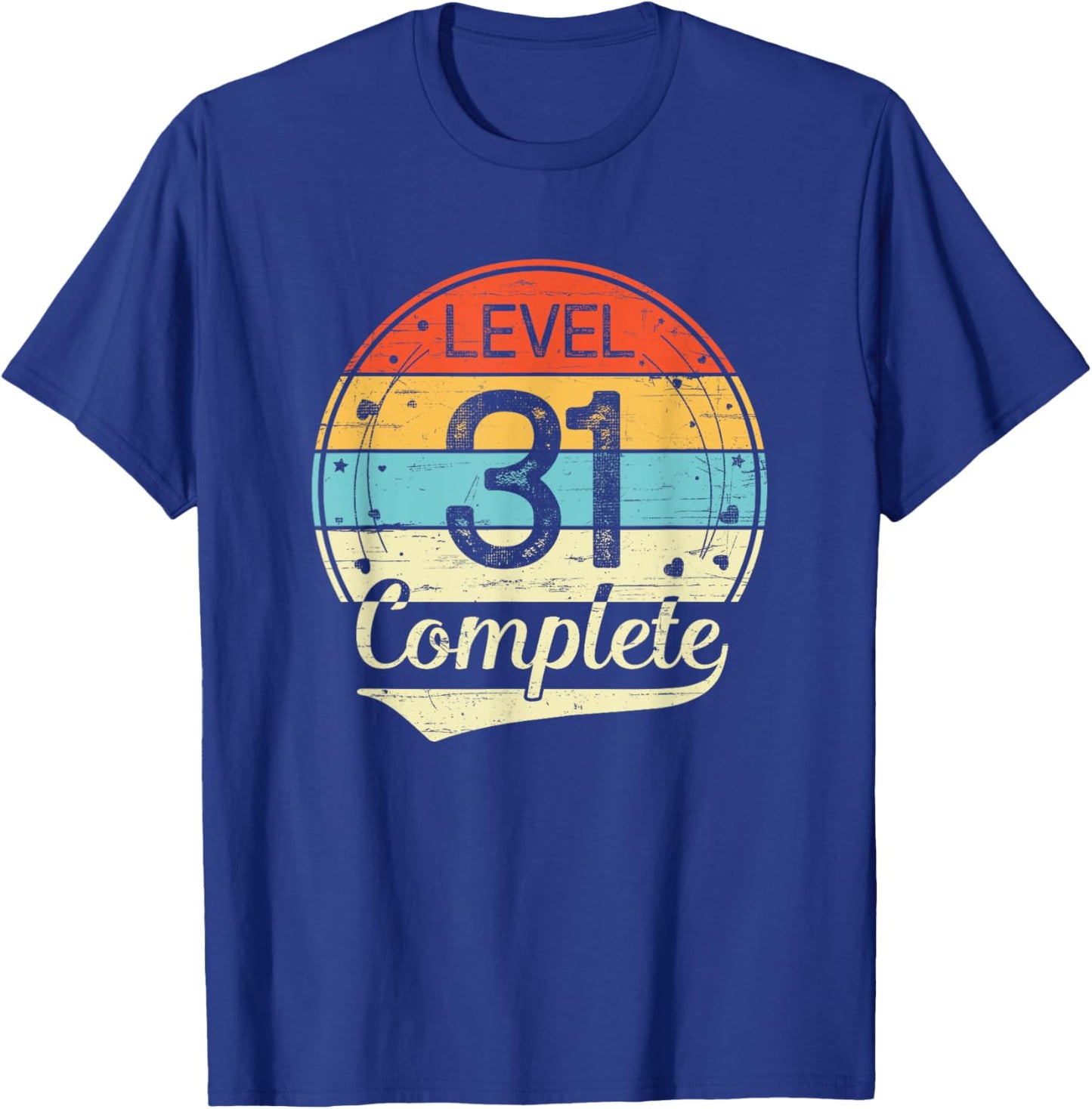 Level 31 Complete Retro 31st Wedding Anniversary T-Shirt - T-Shirt | Royal