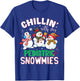 Chillin With My Pediatric Snowmies Nurse Christmas T-Shirt - T-Shirt | Royal