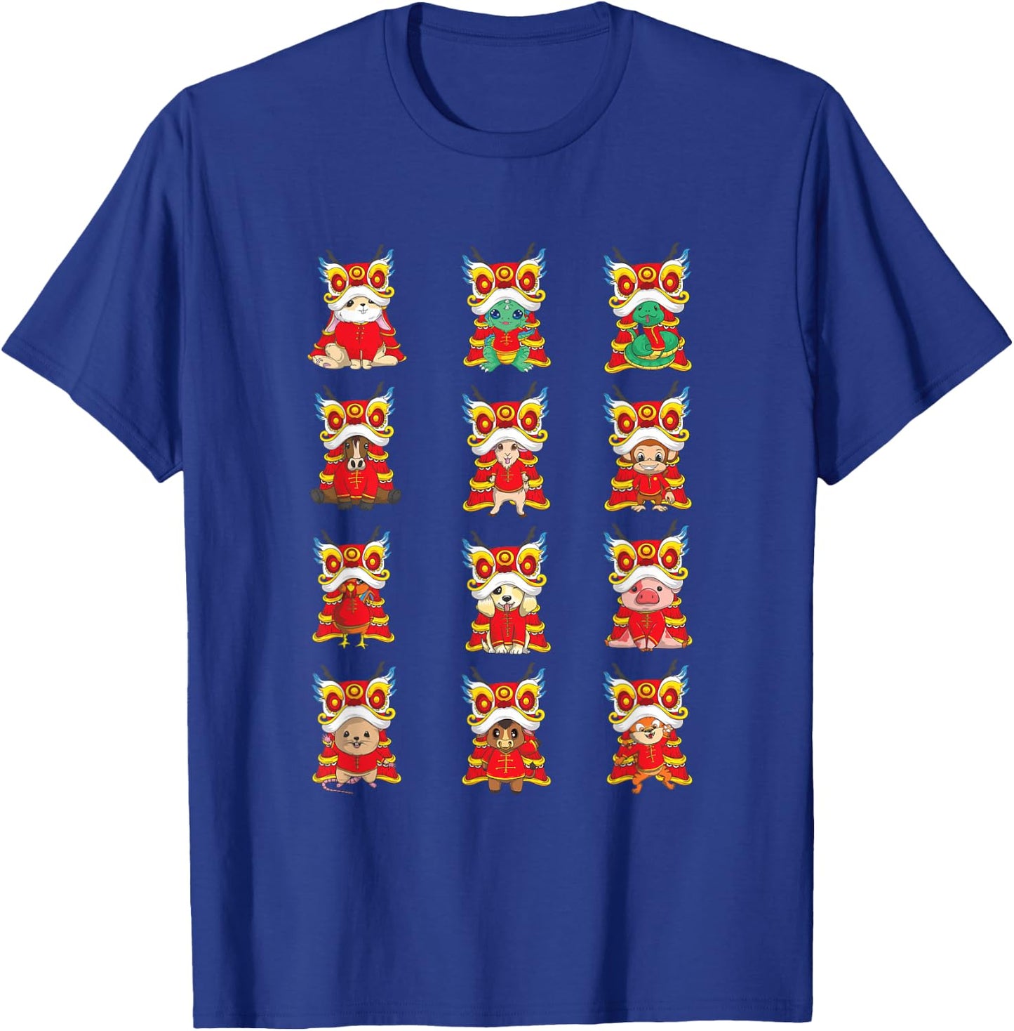 Chinese New Year Lunar Zodiac Signs Kids Boy Girl T-Shirt - T-Shirt | Royal