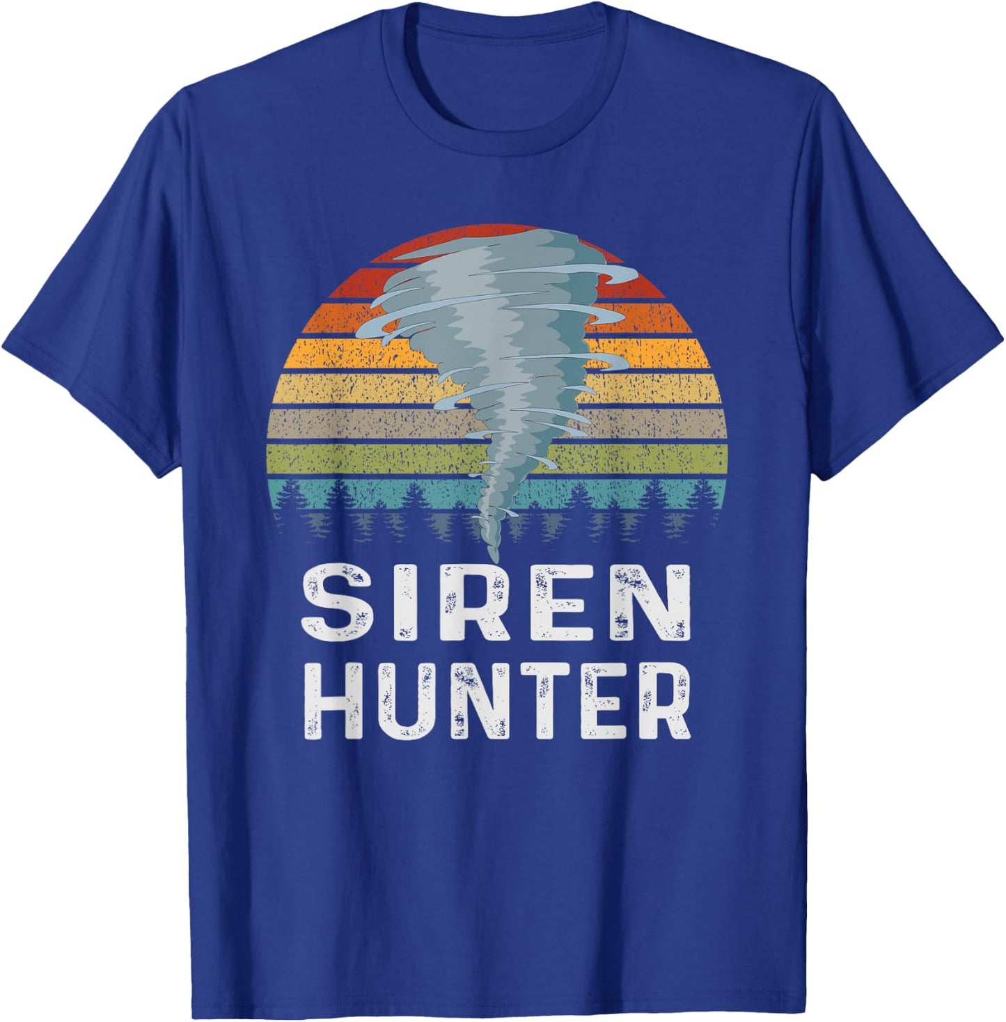 Siren Hunter Retro Tornado Chaser T-Shirt - T-Shirt | Royal
