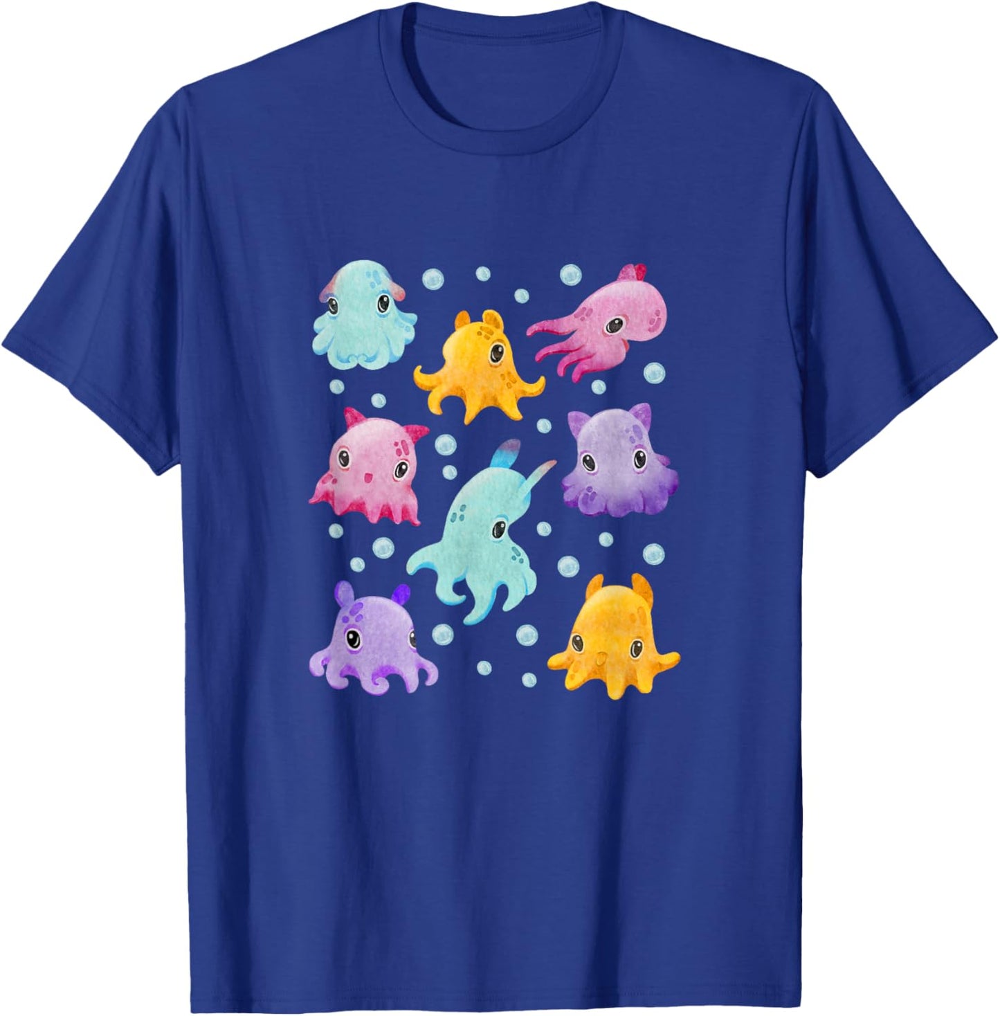 Dumbo Octopus, niedliches Oktopus-Geschenk, niedliche Aquarell-Kraken T-Shirt - T-Shirt | Royal