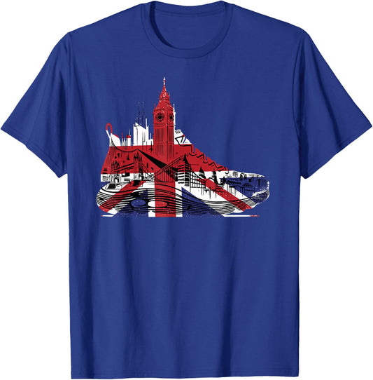 London Running Marathons Runner Marathoner Runner Run Jogger T-Shirt - T-Shirt | Royal