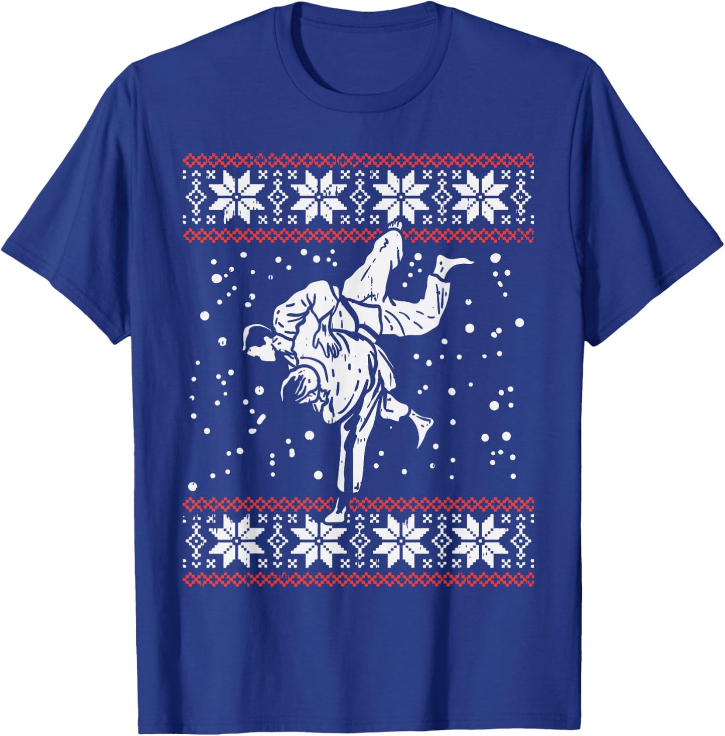 Brazilian Jiu Jitsu Judo Throw Christmas Martial Arts Gift T-Shirt - T-Shirt | Royal