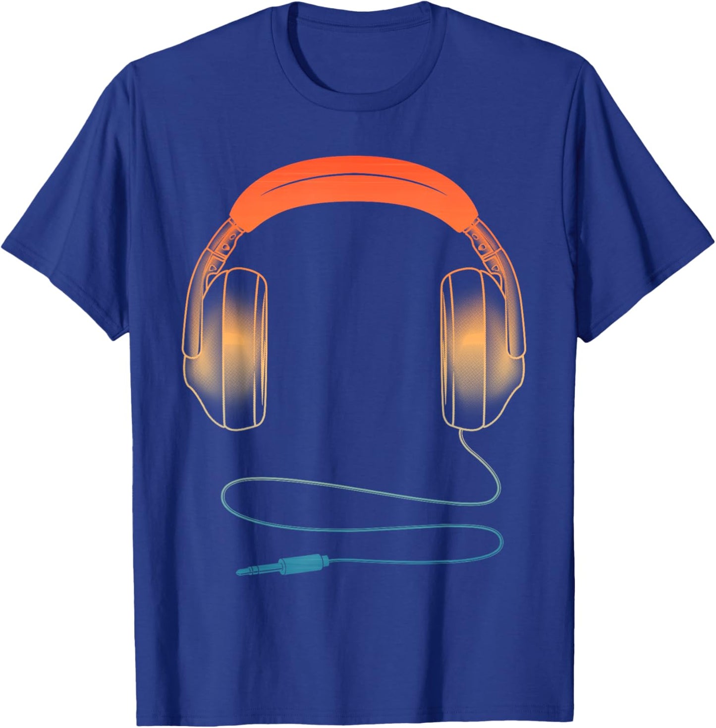 Cool Headphones Design Women DJ Music Artist Lover T-Shirt - T-Shirt | Royal