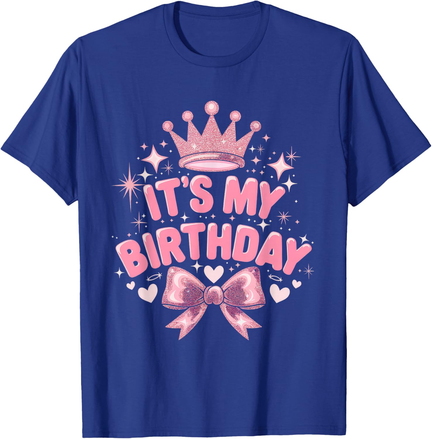 It's My Birthday Girls Women Groovy Coquette Bday T-Shirt - T-Shirt | Royal