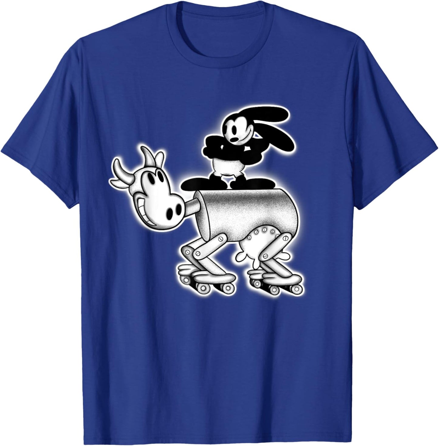 Oswald Rabbit in The Mechanical Cow x 1927 Cartoon T-Shirt - T-Shirt | Royal