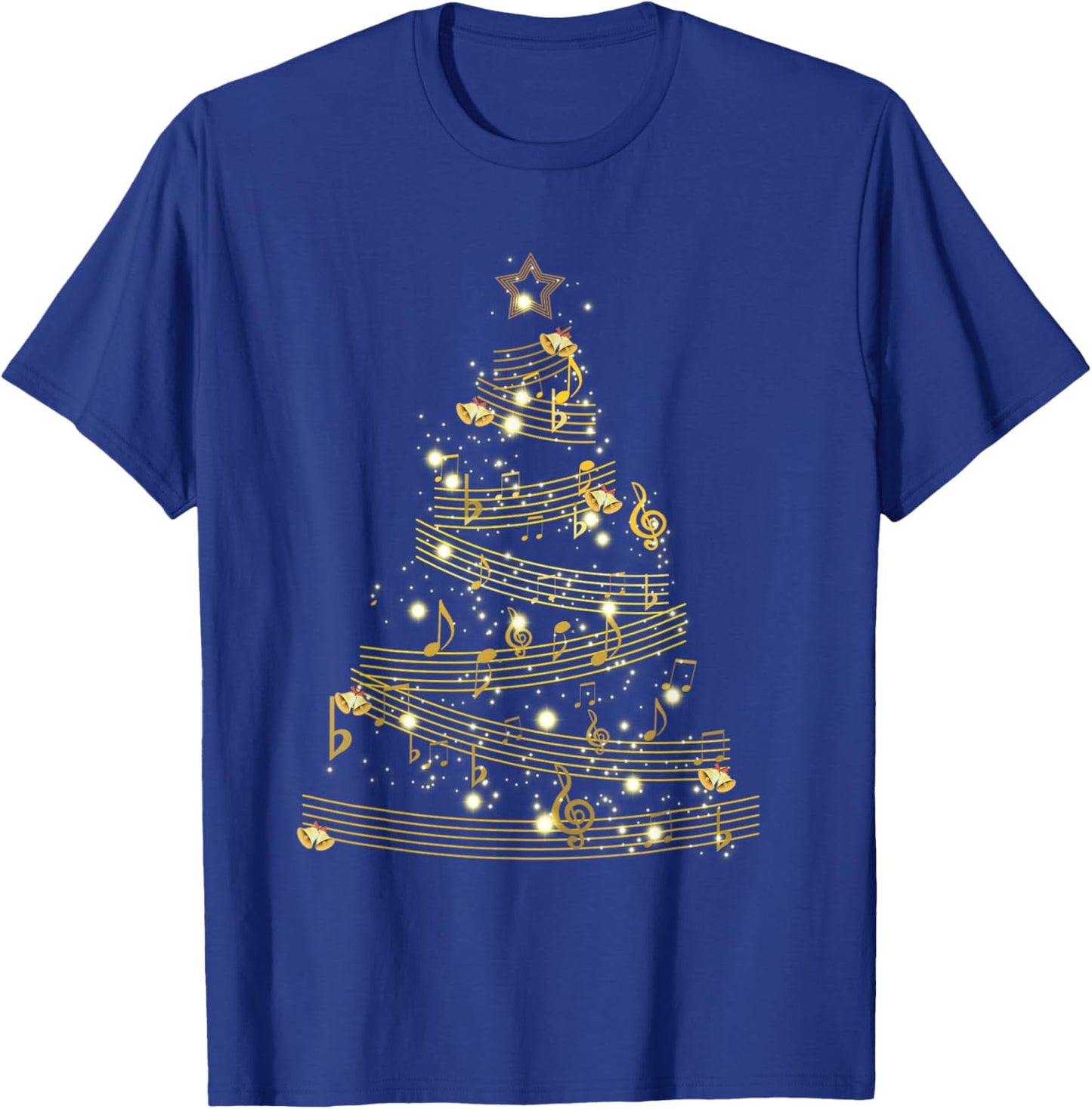 Handbell Christmas Tree! Hand Bell Choir Ringers Holiday T-Shirt - T-Shirt | Royal