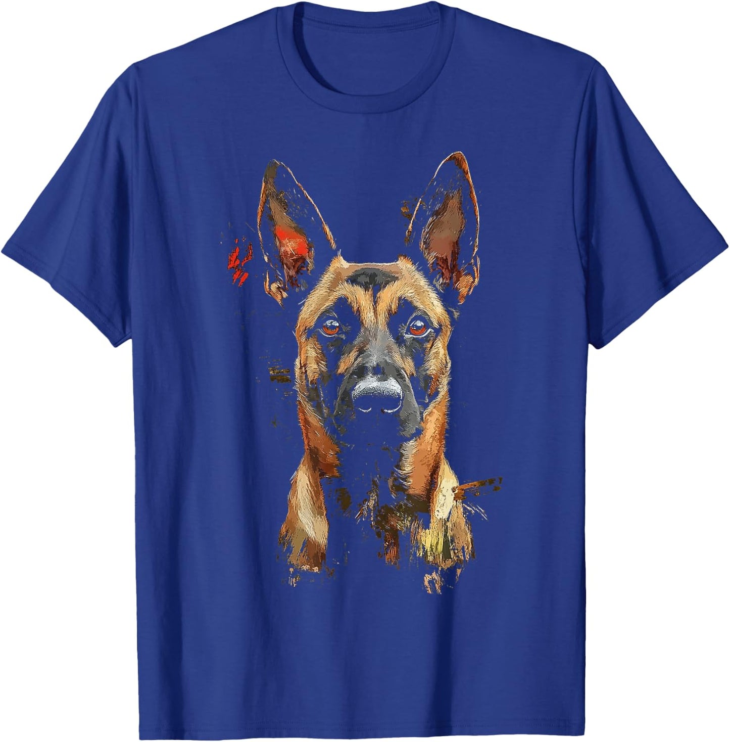 Belgian Malinois Dog Motif Pet Artwork Belgian Malinois Women Kids T-Shirt - T-Shirt | Royal