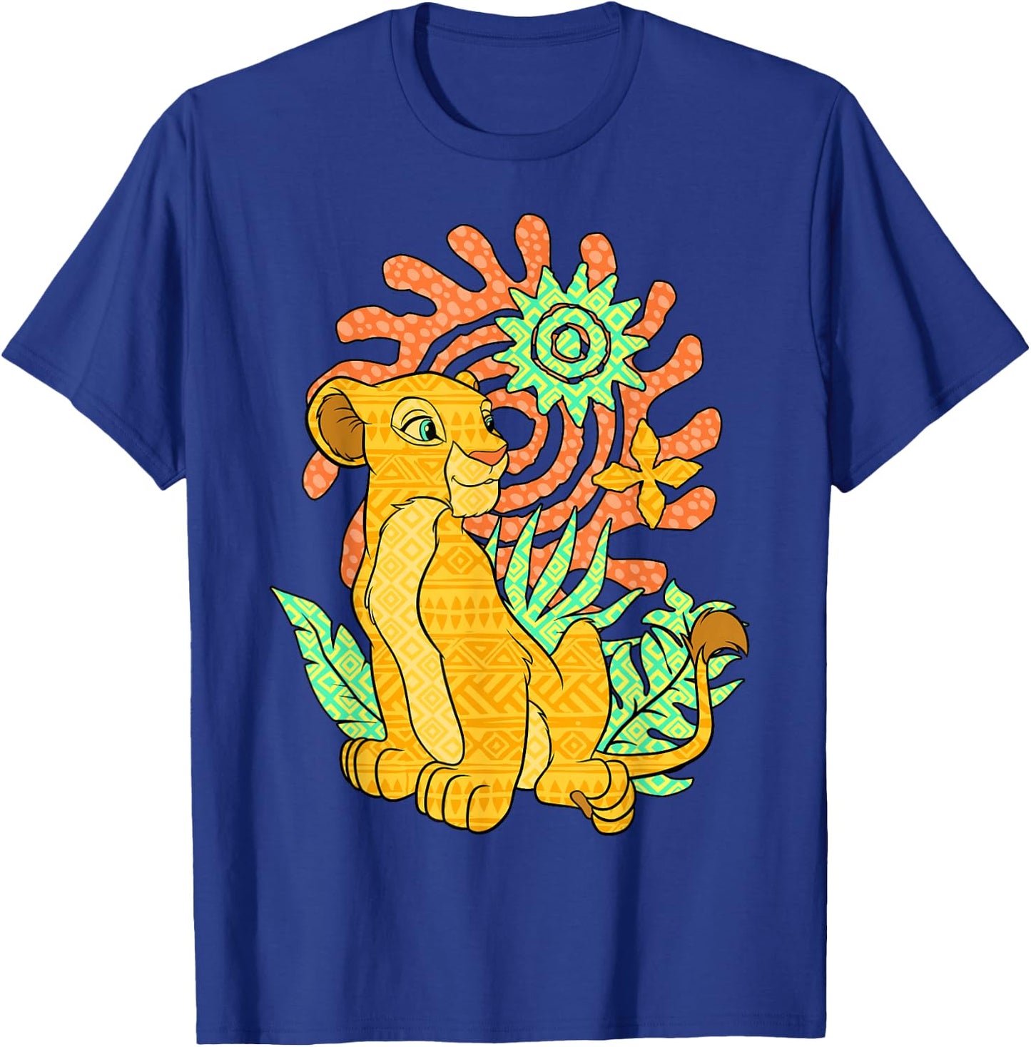 Disney The Lion King Nala Geometric Pattern Portrait T-Shirt - T-Shirt | Royal
