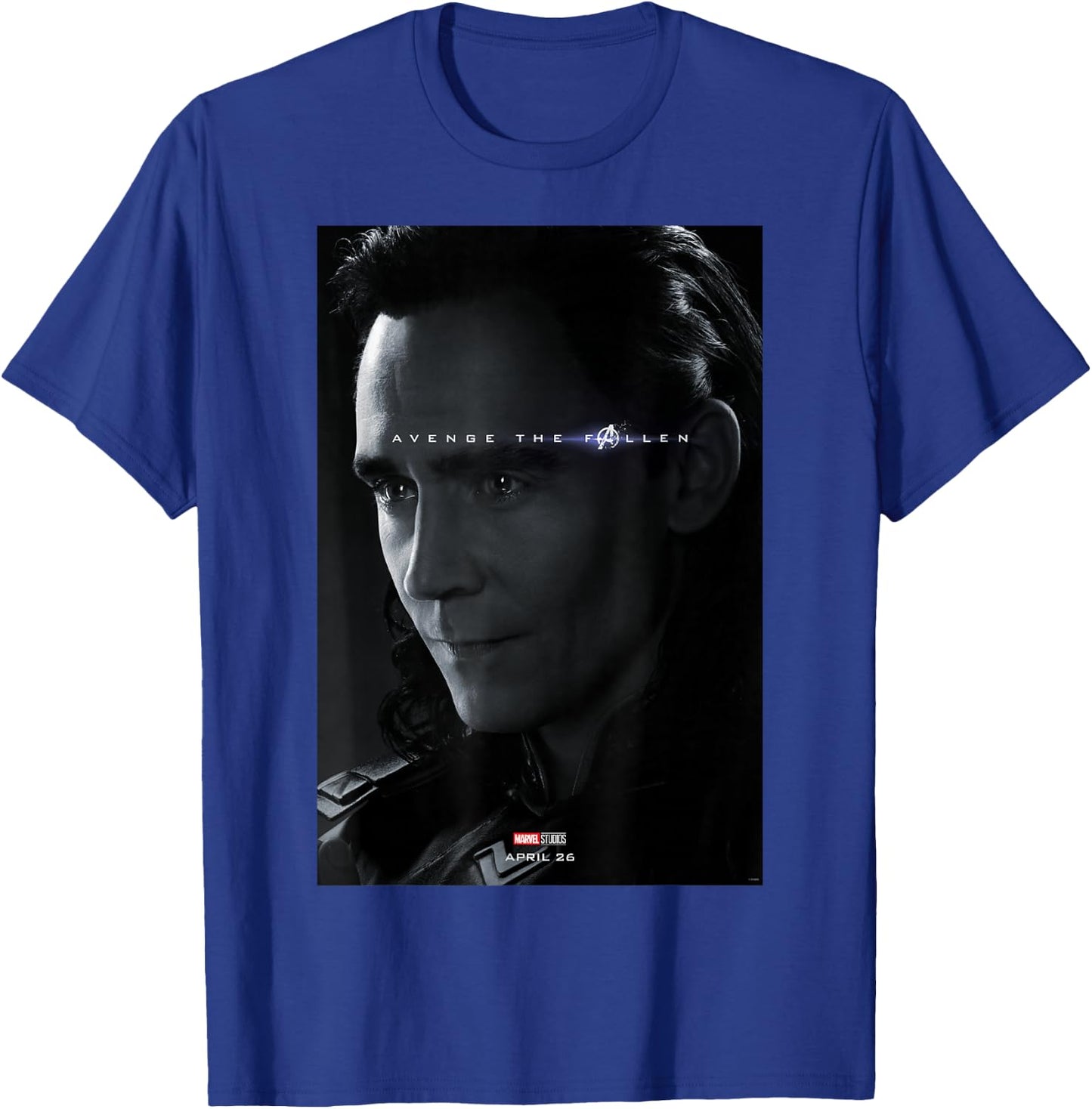 Marvel Avengers Endgame Loki Avenge The Fallen Poster Small T-Shirt - T-Shirt | Royal