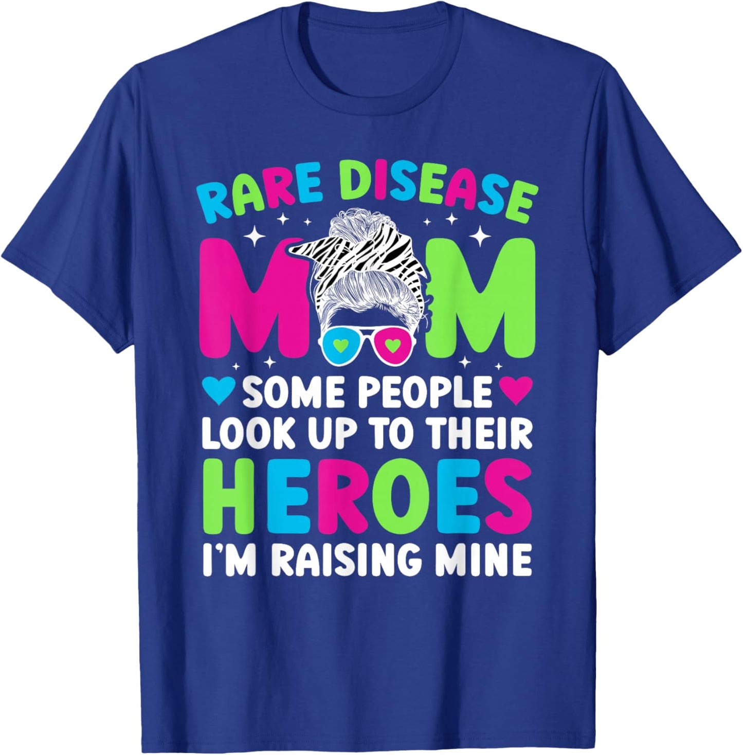 Proud Rare Disease Warrior Mother Rare Disease Awareness T-Shirt - T-Shirt | Royal