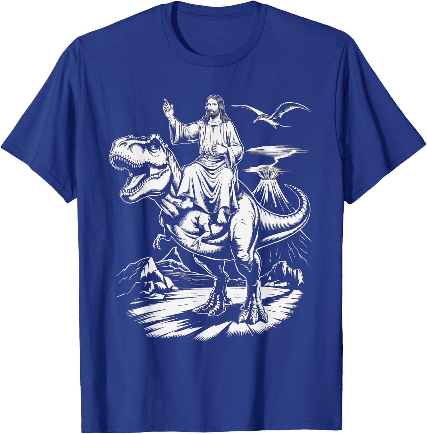 Funny Jesus Christ Religious Christian Believer Christianity T-Shirt - T-Shirt | Royal