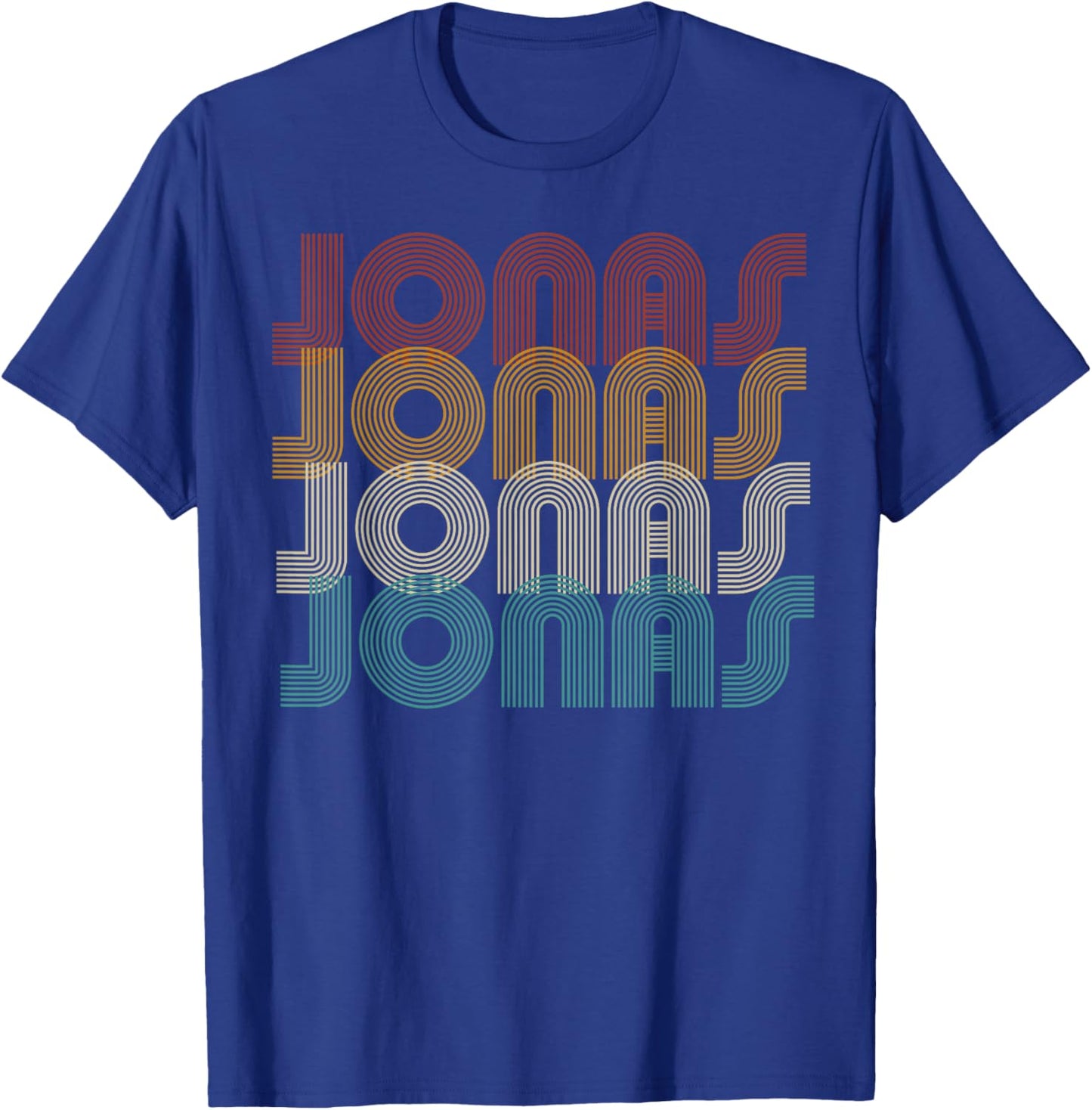 Personalized Name Jonas I Love Jonas vintage Pride retro T-Shirt - T-Shirt | Royal