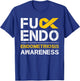 Fuck Endo Endometriosis Awareness Month Endo Support Ribbon T-Shirt - T-Shirt | Royal