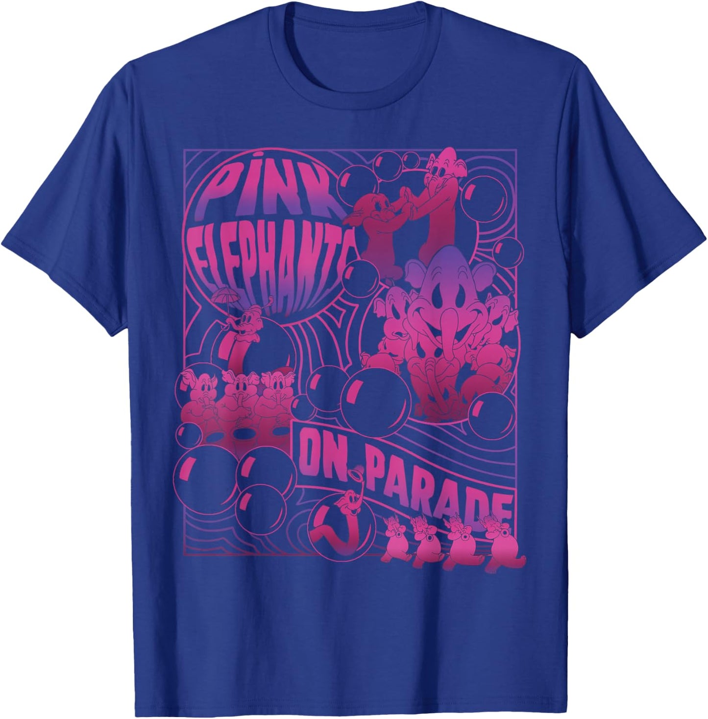 Disney Dumbo Pink Elephants On Parade Small T-Shirt - T-Shirt | Royal