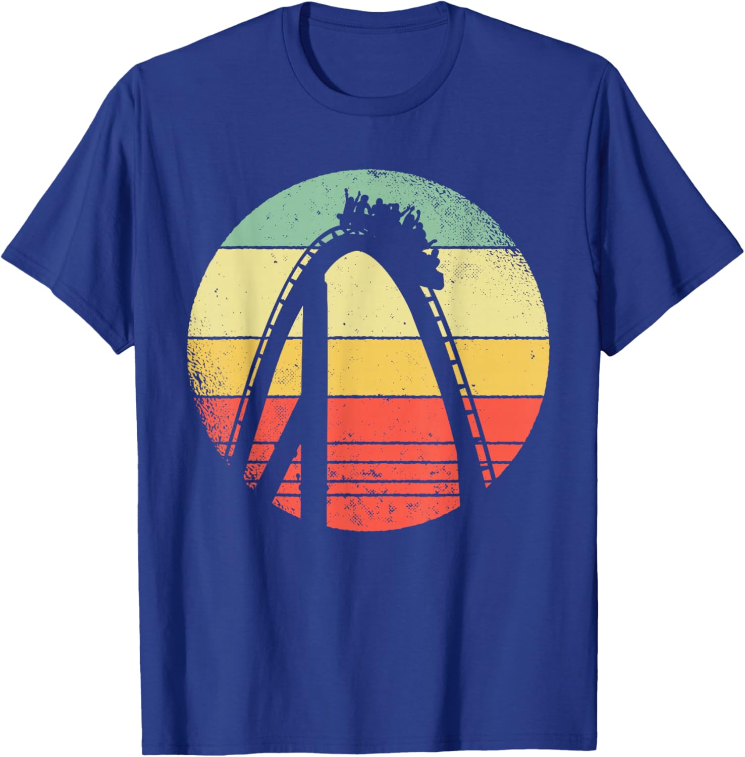 Retro Rollercoaster I Roller Coaster T-Shirt - T-Shirt | Royal