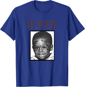 Lil Wayne Tattooed Baby Picture Small T-Shirt - T-Shirt | Royal