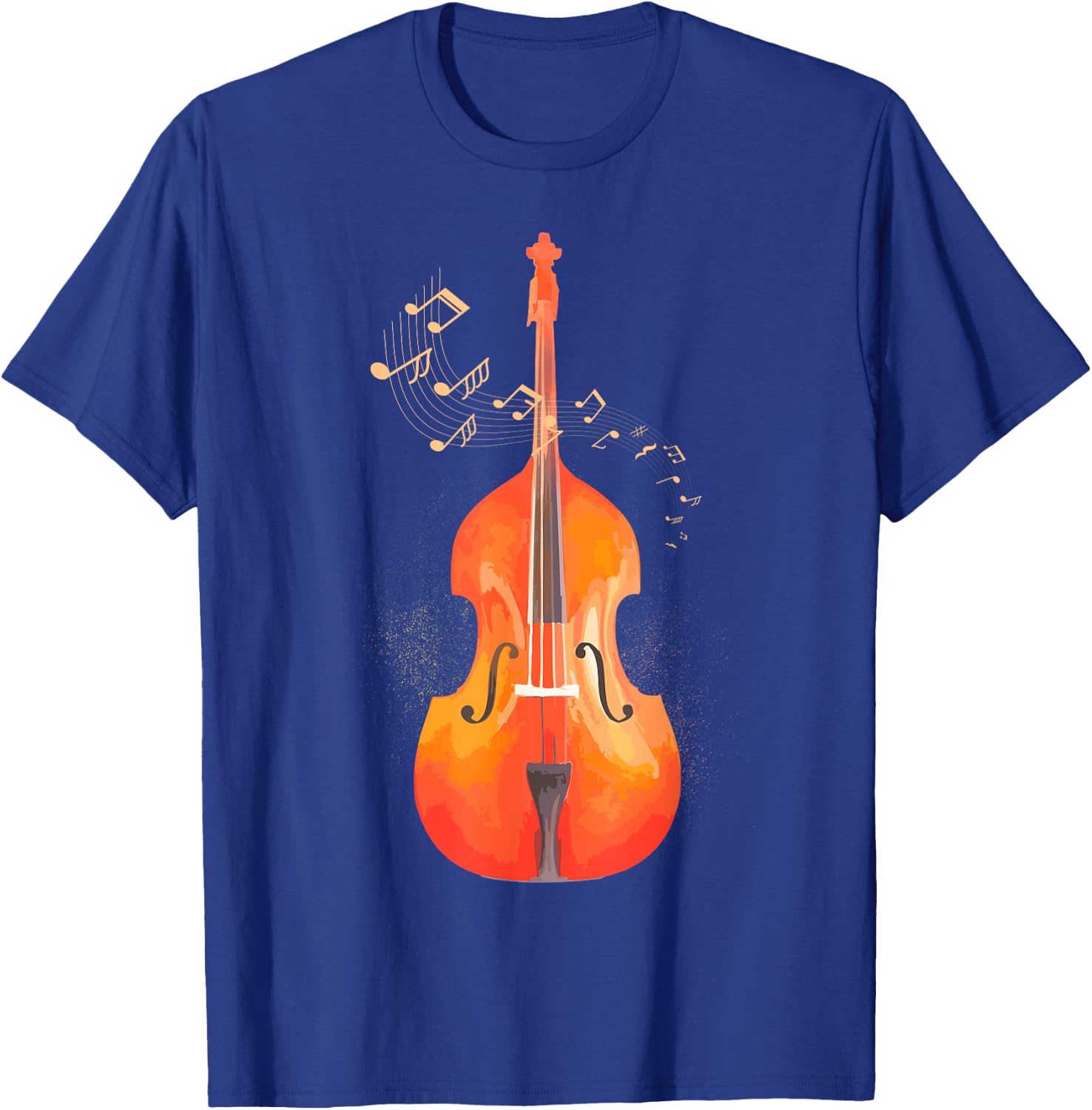 Double Bass Art Classical Music Jazz Upright Gift T-Shirt - T-Shirt | Royal
