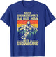 Cool Snowboarding Art Grandpa Dad Winter Snowboarder T-Shirt - T-Shirt | Royal