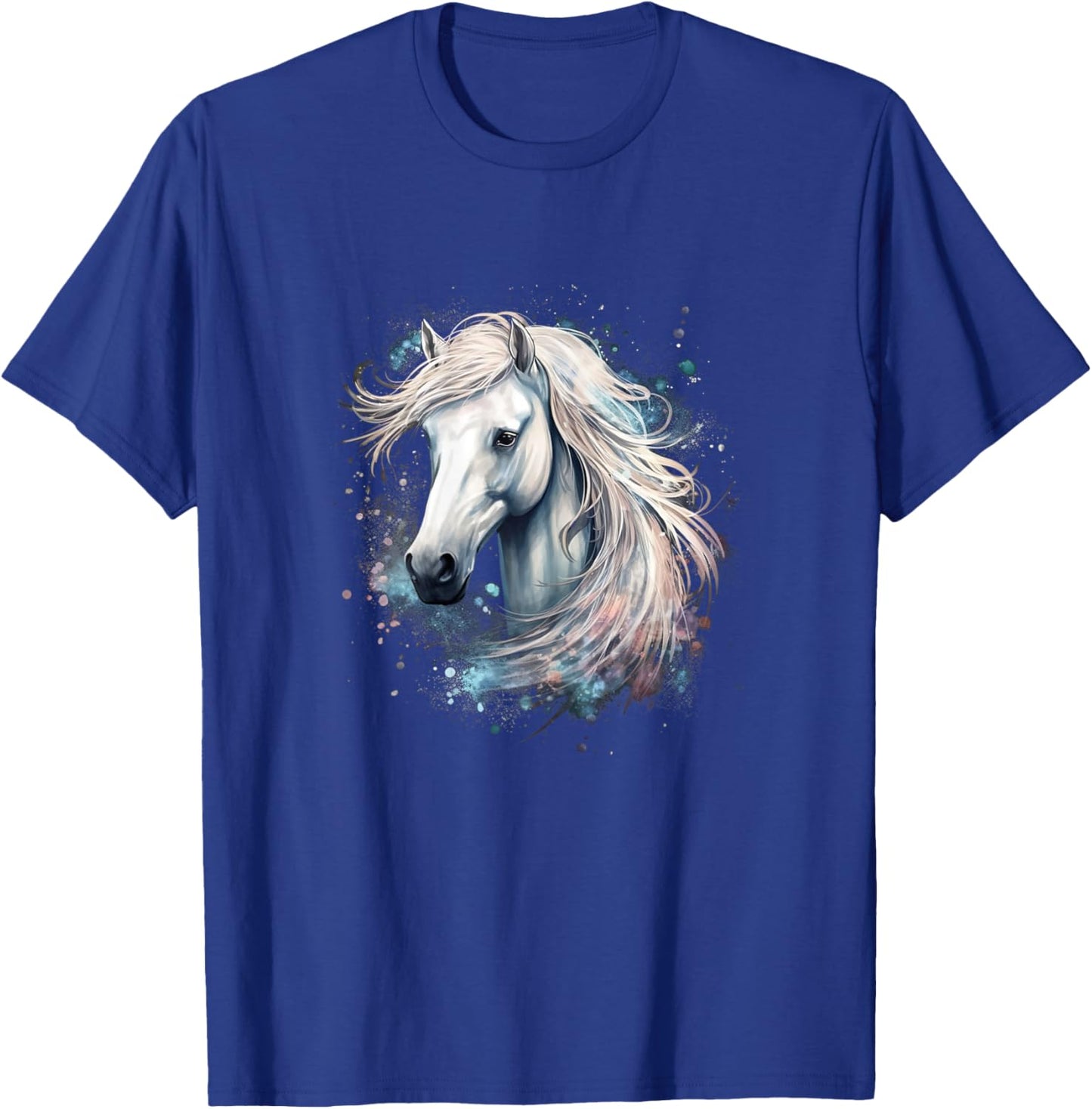 Horse Clothing And Girls Colorful Horse T-Shirt - T-Shirt | Royal