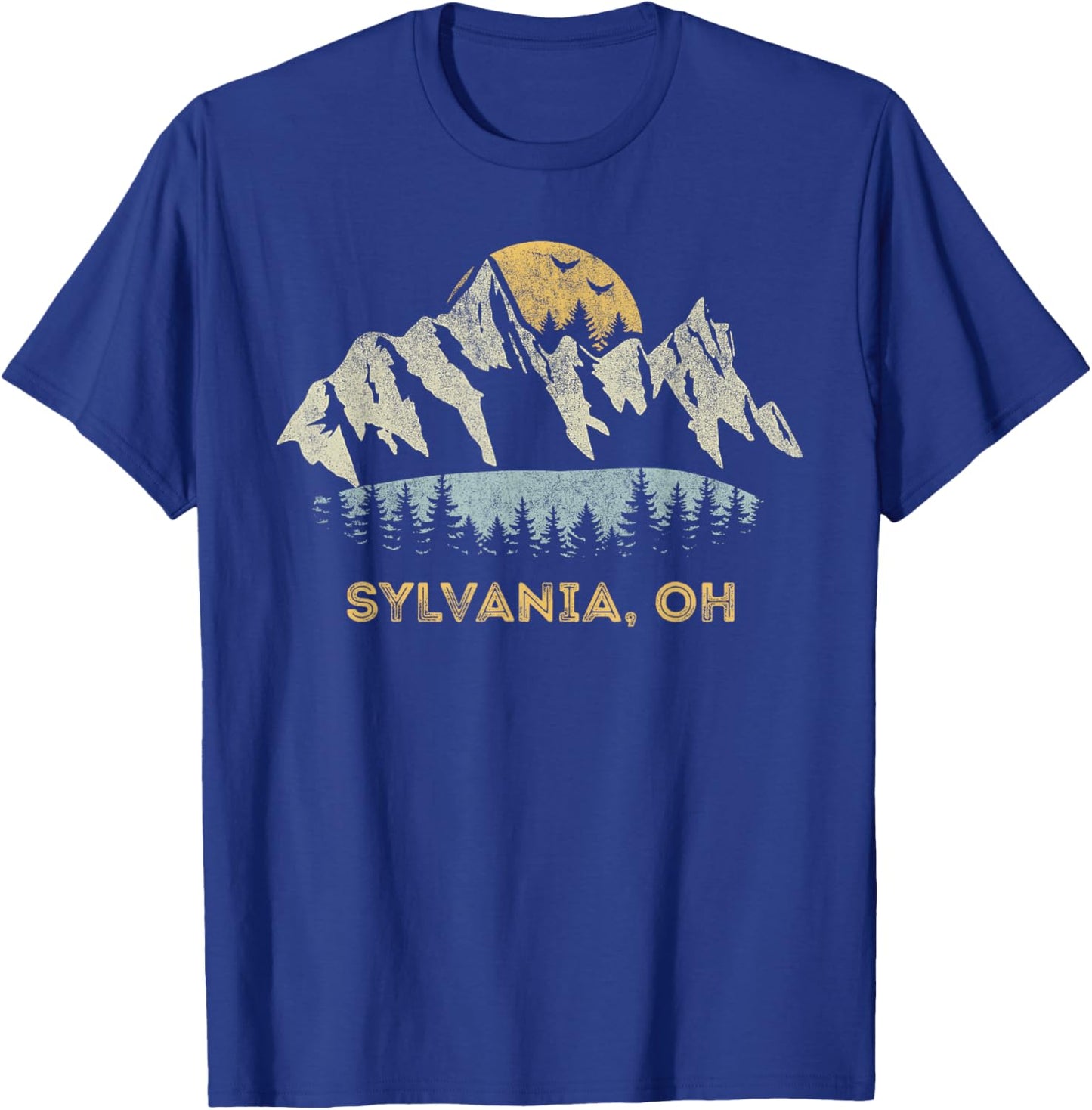 Sylvania Ohio Mountain Sunset Sunrise OH T-Shirt - T-Shirt | Royal