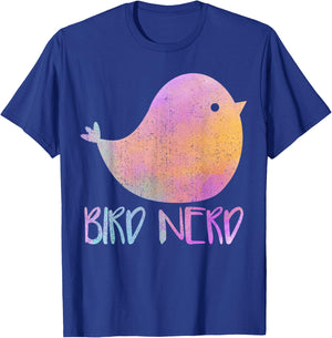 Avid Birder Birdwatching - Twitcher Birding Bird Nerd T-Shirt - T-Shirt | Royal