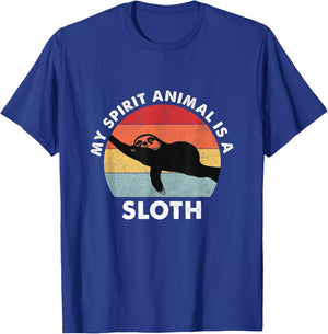 My Spirit Animal Is A Sloth T-Shirt - T-Shirt | Royal