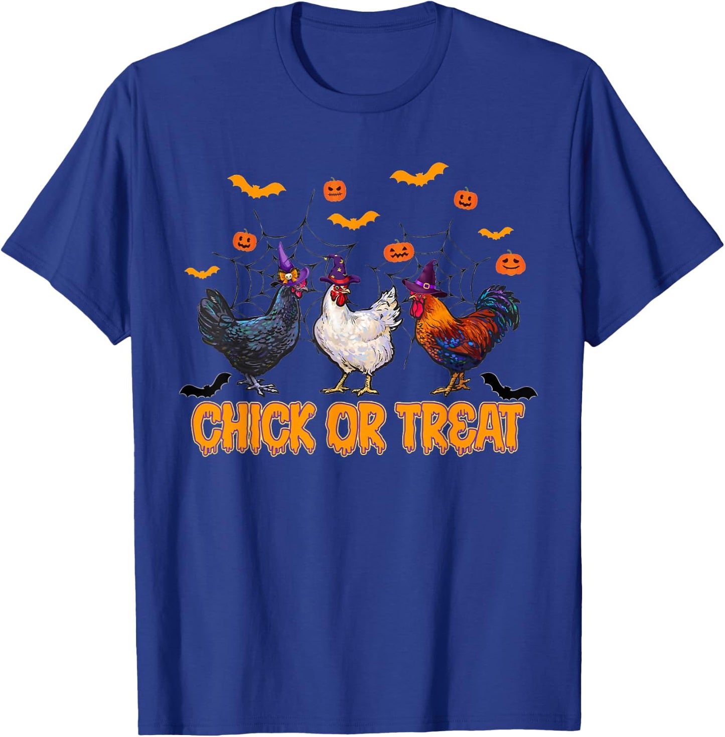 Cute Chicken Halloween Chick Or Treat T-Shirt - T-Shirt | Royal