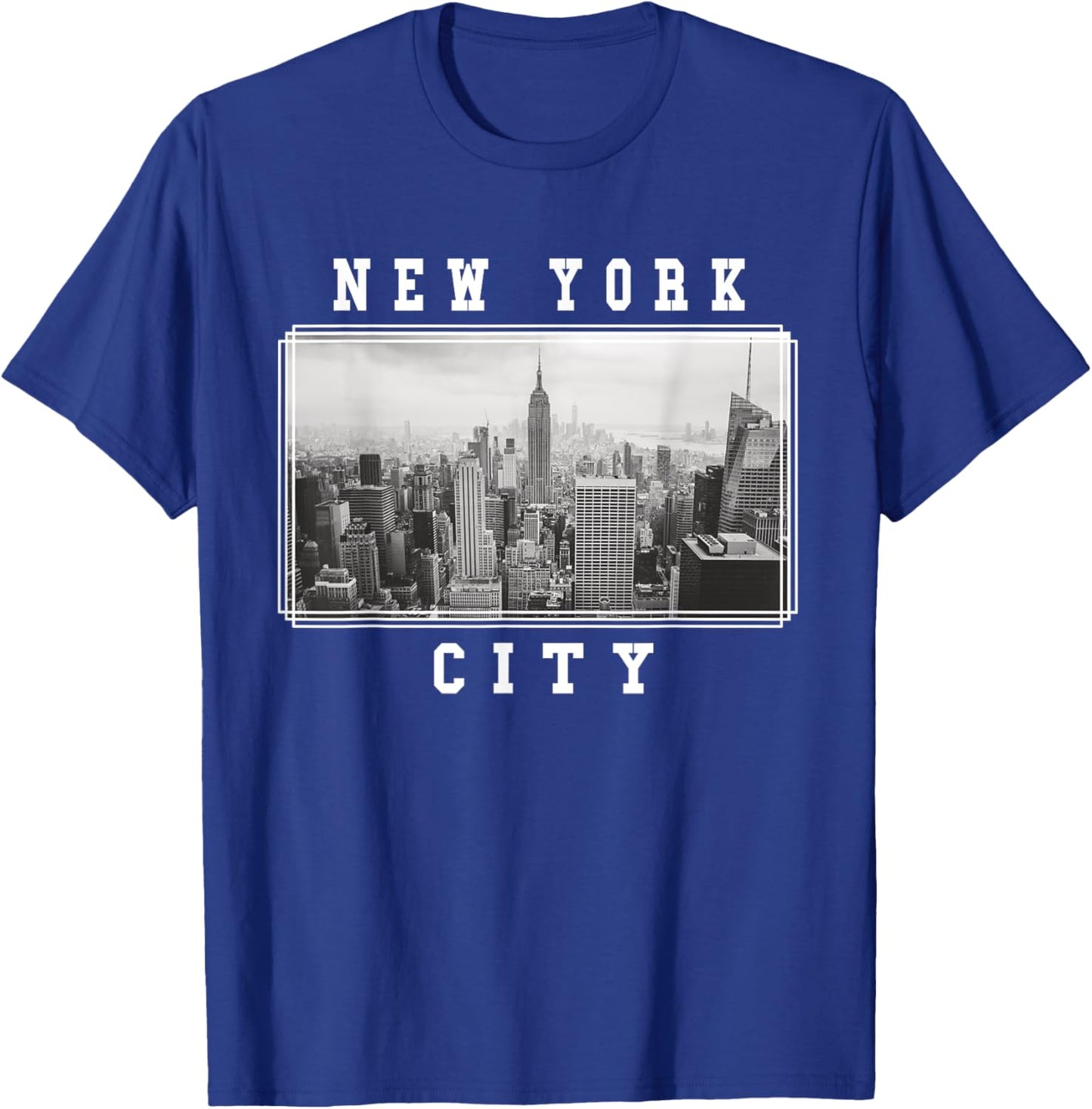 New York City Photograph Skyline New York Souvenir T-Shirt - T-Shirt | Royal
