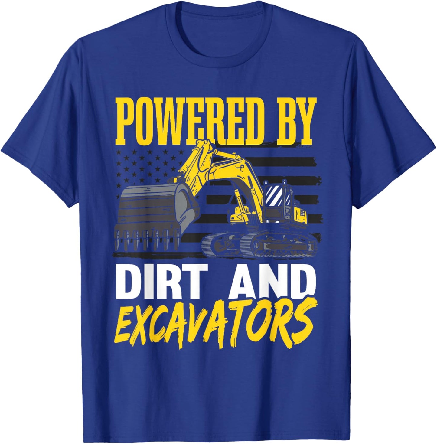 Toddler Construction Vehicle Excavator T-Shirt - T-Shirt | Royal