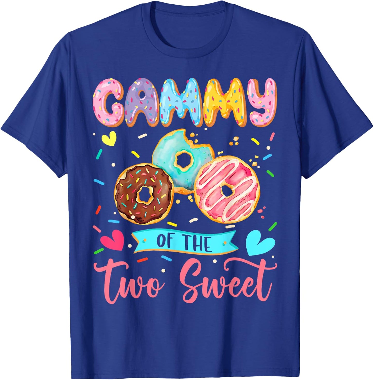 Gammy Of The Two Sweet 2Nd Birthday Girl Donut Matching T-Shirt - T-Shirt | Royal