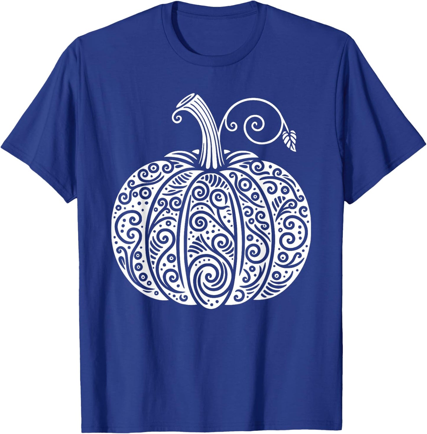 Autumn Fall Pumpkin Shirt Women Cute Thanksgiving Halloween T-Shirt - T-Shirt | Royal