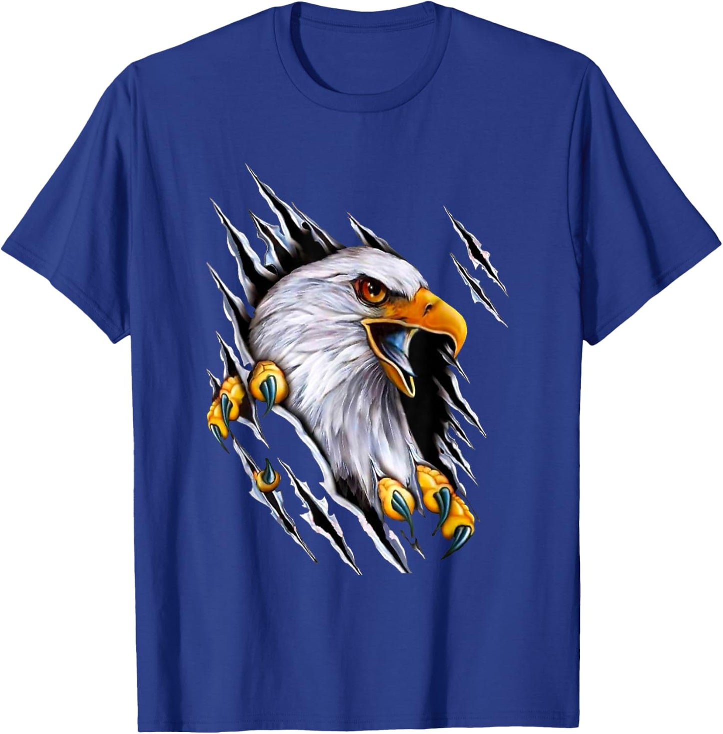 American Bald Eagle With Claws T-Shirt - T-Shirt | Royal