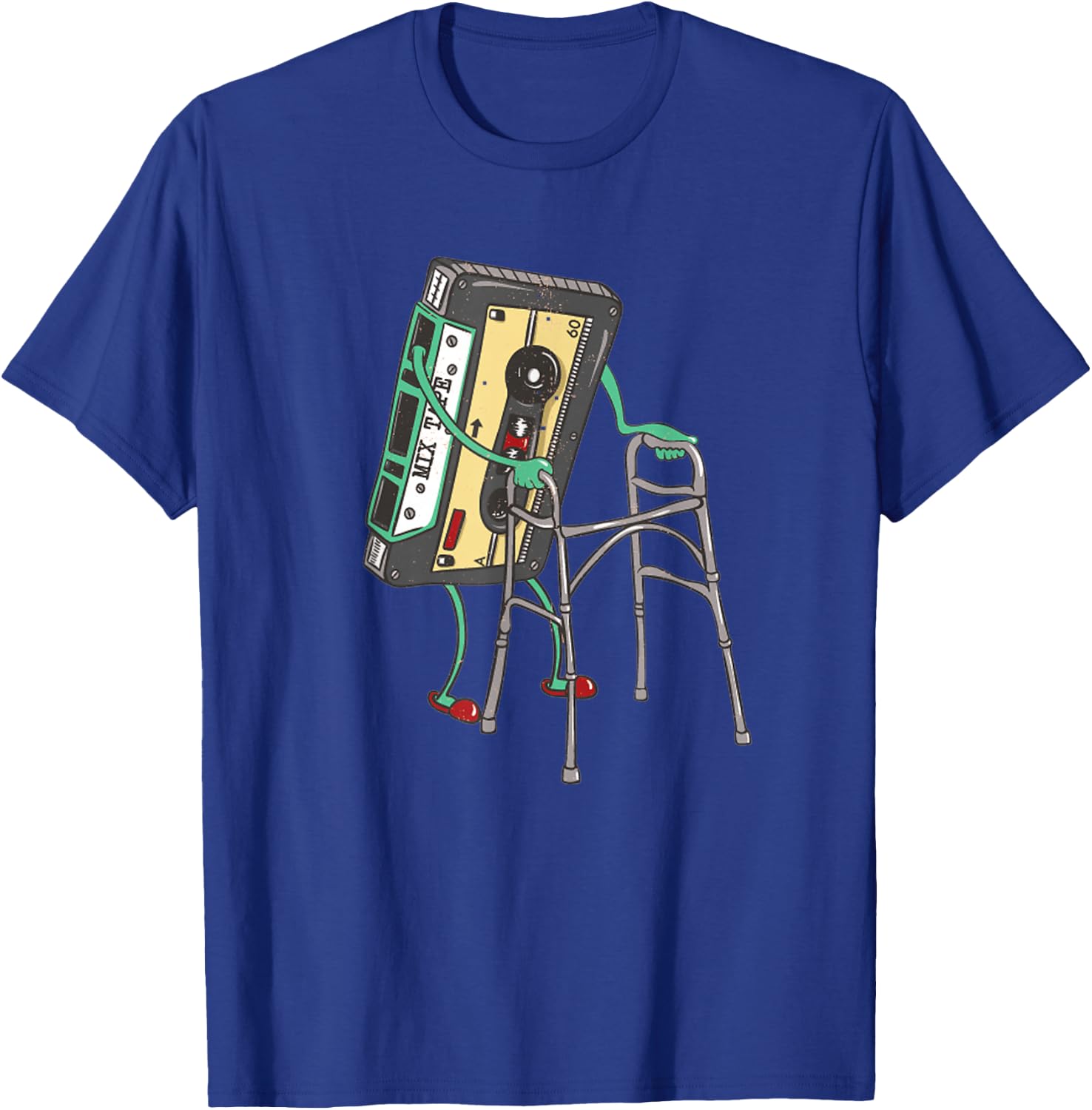 Funny Retro Cassette Tape Vintage Mixtape 80s 1980s Hip Hop T-Shirt - T-Shirt | Royal