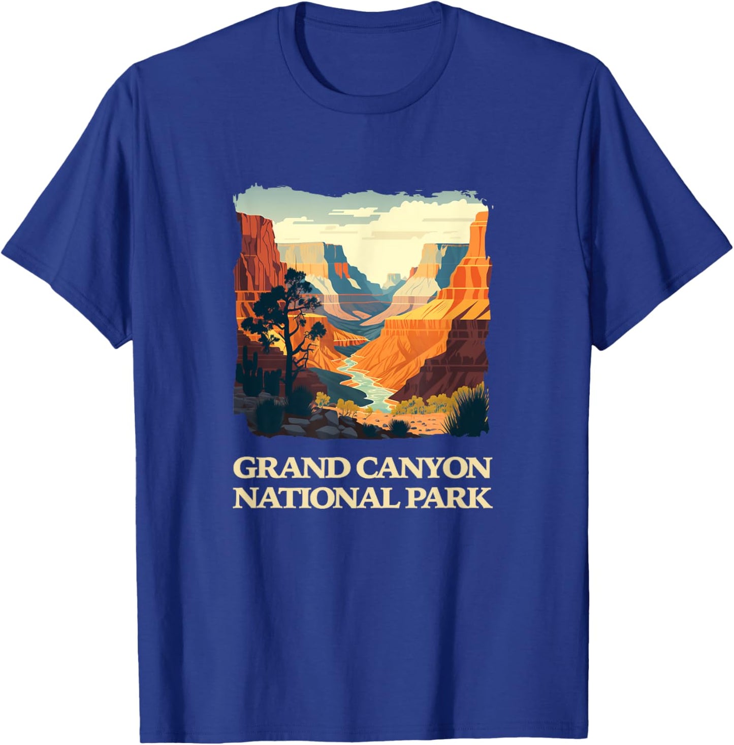 Grand Canyon National Park Arizona Designs -Adults, -Kids Black Short Sleeve Classic Fit Small T-Shirt - T-Shirt | Royal