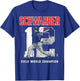 Kyle Schwarber Player Number 2016 World Champion T-Shirt - T-Shirt | Royal